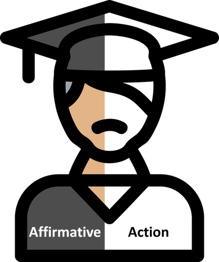 Clip art showing a college graduate from the shoulders up wearing graduation cap with tassel;. The words 